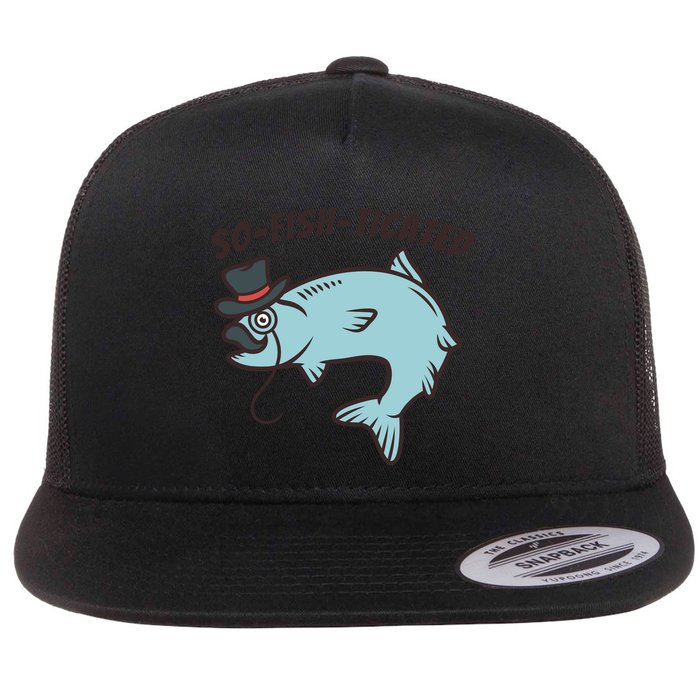Suffocated Funny Fish Flatbill Hat