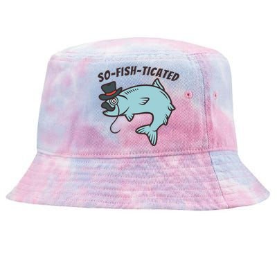 Suffocated Funny Fish Tie-Dyed Bucket Hat