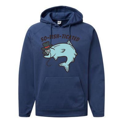 Suffocated Funny Fish Performance Fleece Hoodie