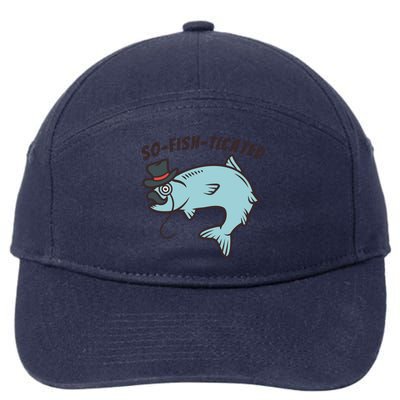 Suffocated Funny Fish 7-Panel Snapback Hat