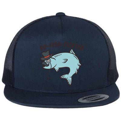 Suffocated Funny Fish Flat Bill Trucker Hat