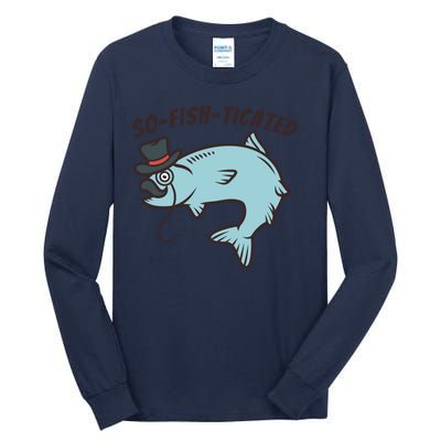 Suffocated Funny Fish Tall Long Sleeve T-Shirt