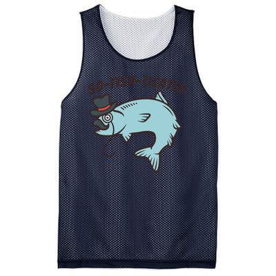 Suffocated Funny Fish Mesh Reversible Basketball Jersey Tank