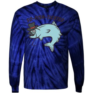 Suffocated Funny Fish Tie-Dye Long Sleeve Shirt