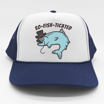 Suffocated Funny Fish Trucker Hat