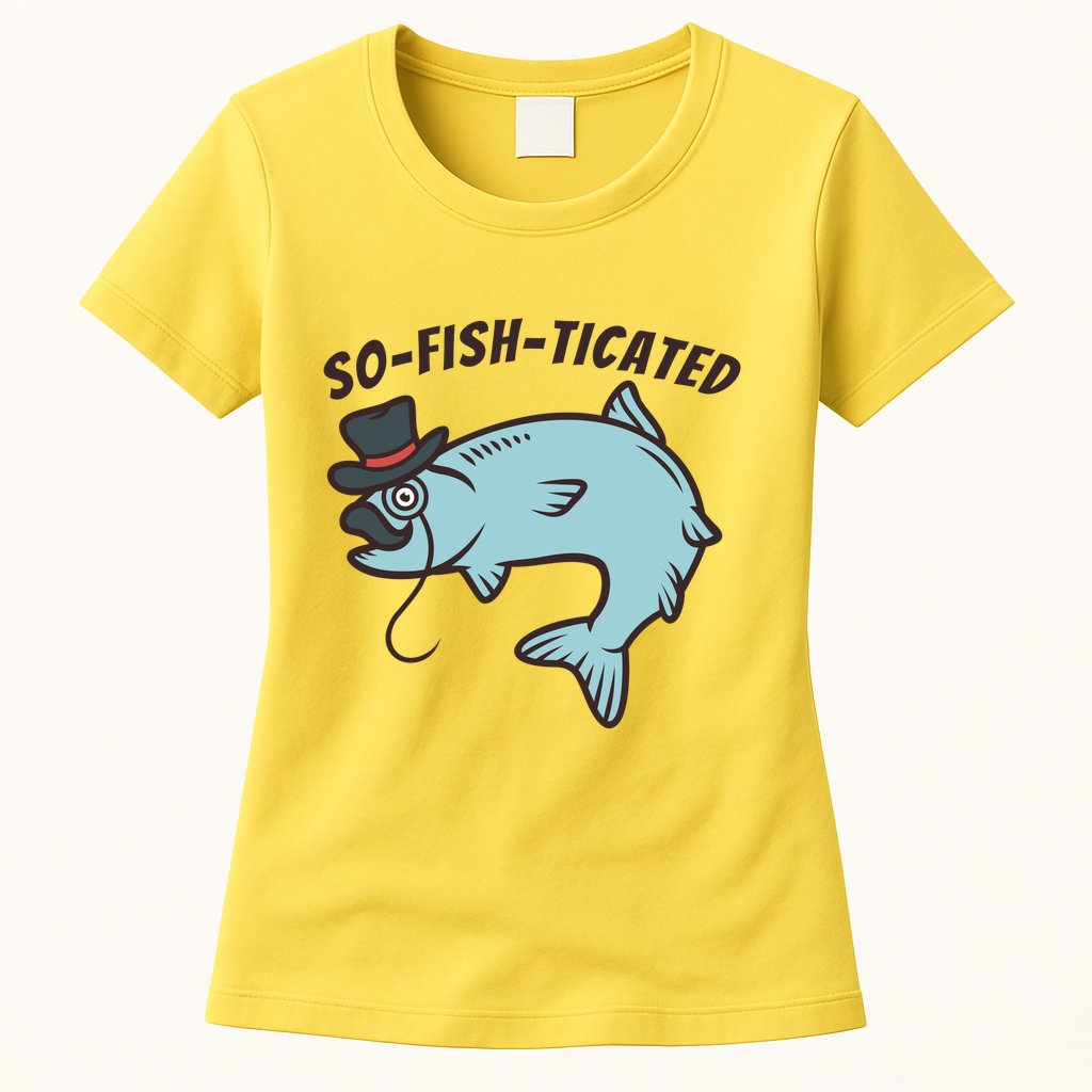 Suffocated Funny Fish Womens T-Shirt