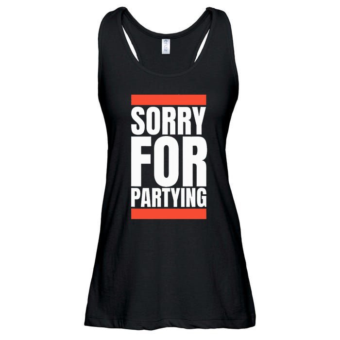 Sorry Funny For Partying Halloween Birthday Costume Ladies Essential Flowy Tank