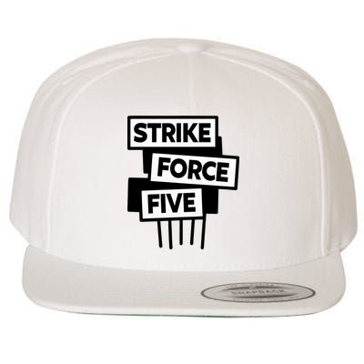 Strike Force Five Wool Snapback Cap