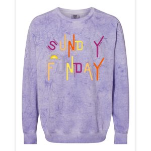 Sunday Funday - Funny Drinking Colorblast Crewneck Sweatshirt