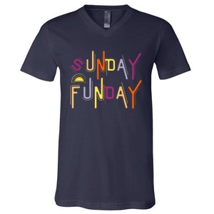 Sunday Funday - Funny Drinking V-Neck T-Shirt