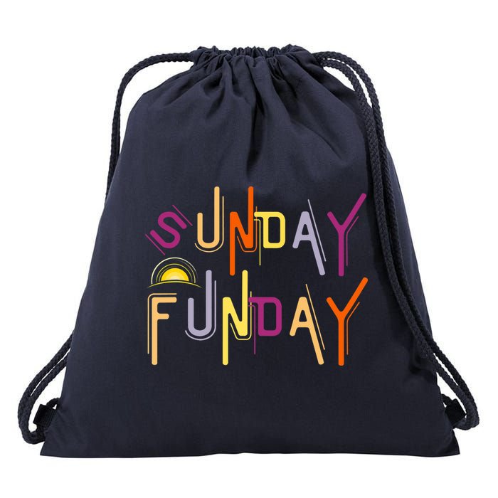 Sunday Funday - Funny Drinking Drawstring Bag