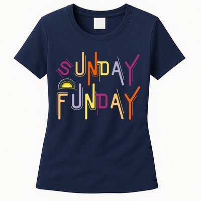 Sunday Funday - Funny Drinking Womens T-Shirt