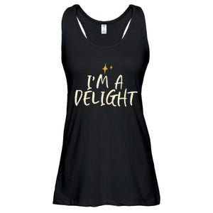 Stars Funny Friend Saying Im A Delight Ladies Essential Flowy Tank