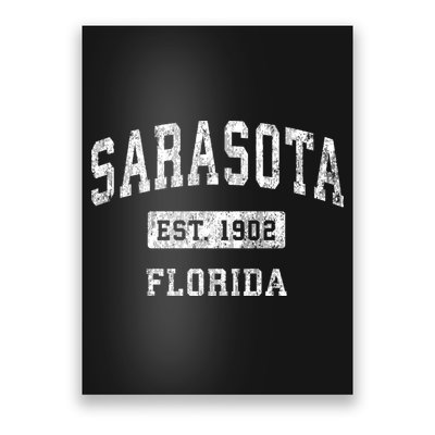 Sarasota Florida Fl Vintage Established Sports Poster