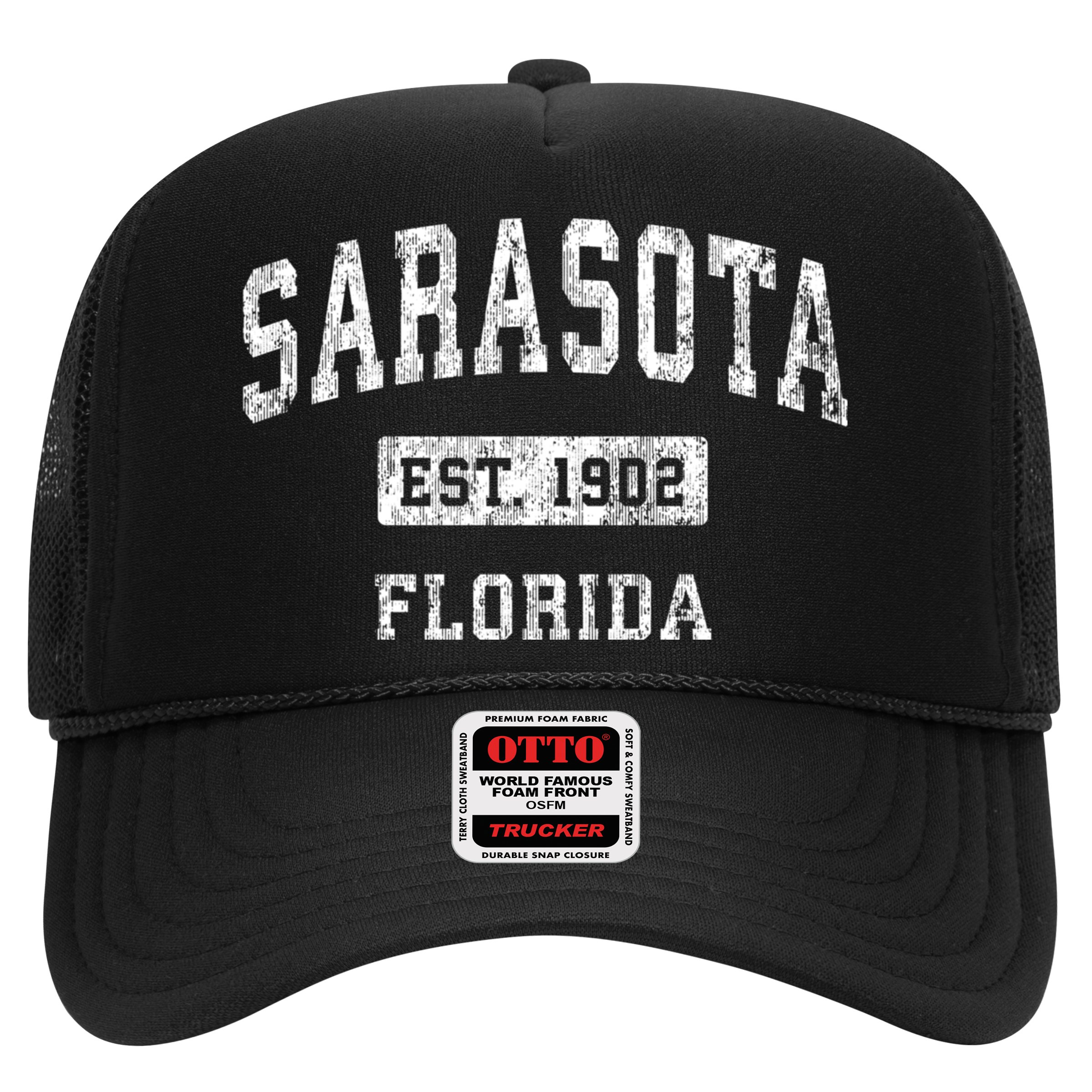 Sarasota Florida Fl Vintage Established Sports Hat