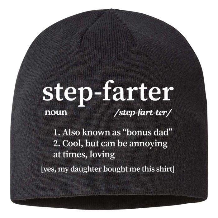 Step Farter Funny Definition Sustainable Beanie