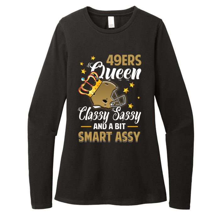 San Francisco Football Queen Classy Sassy And A Bit Smart Assy Womens CVC Long Sleeve Shirt