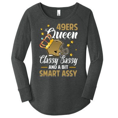 San Francisco Football Queen Classy Sassy And A Bit Smart Assy Women's Perfect Tri Tunic Long Sleeve Shirt