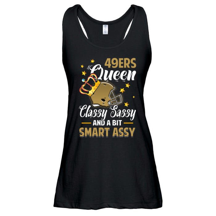 San Francisco Football Queen Classy Sassy And A Bit Smart Assy Ladies Essential Flowy Tank