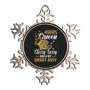 San Francisco Football Queen Classy Sassy And A Bit Smart Assy Metallic Star Ornament