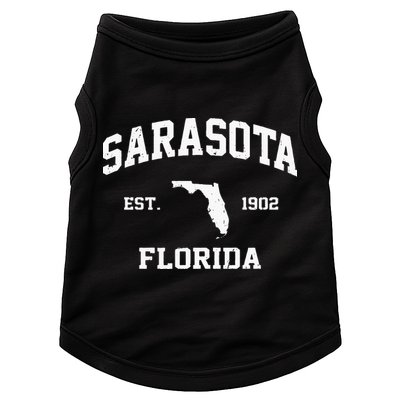 Sarasota Florida FL Vintage State Athletic Style Doggie Tank