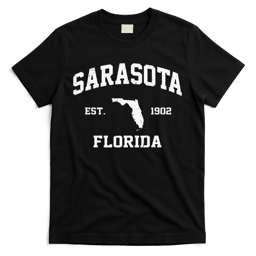 Sarasota Florida FL Vintage State Athletic Style T-Shirt