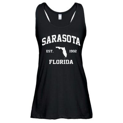 Sarasota Florida FL Vintage State Athletic Style Ladies Essential Flowy Tank