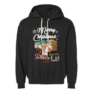 Shitters Full Funny Camper RV Camping TShirt Garment-Dyed Fleece Hoodie