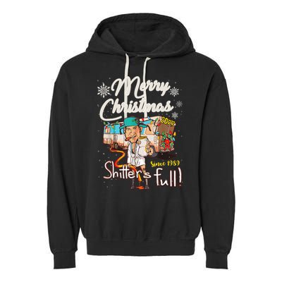 Shitters Full Funny Camper RV Camping TShirt Garment-Dyed Fleece Hoodie
