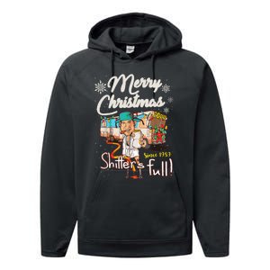 Shitters Full Funny Camper RV Camping TShirt Performance Fleece Hoodie