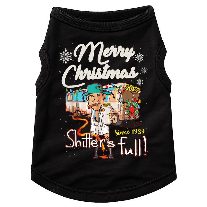 Shitters Full Funny Camper RV Camping TShirt Doggie Tank