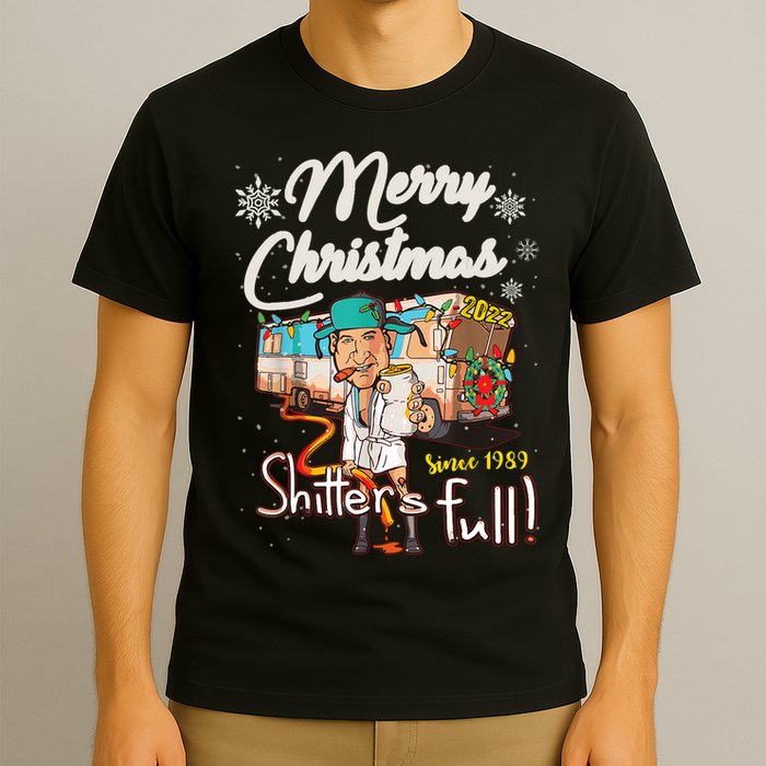 Shitters Full Funny Camper RV Camping TShirt T-Shirt