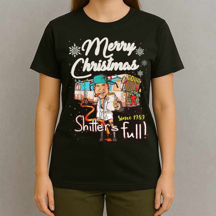Shitters Full Funny Camper RV Camping TShirt T-Shirt