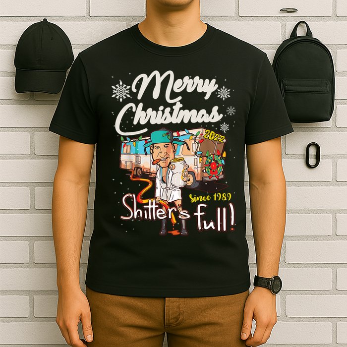 Shitters Full Funny Camper RV Camping TShirt T-Shirt