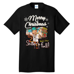 Shitters Full Funny Camper RV Camping TShirt Tall T-Shirt