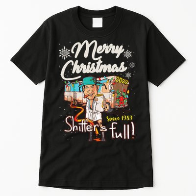 Shitters Full Funny Camper RV Camping TShirt Tall T-Shirt