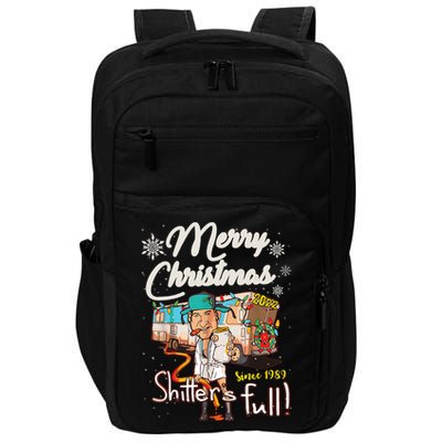 Shitters Full Funny Camper RV Camping TShirt Impact Tech Backpack