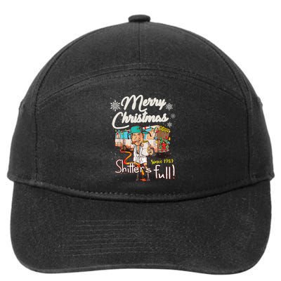 Shitters Full Funny Camper RV Camping TShirt 7-Panel Snapback Hat