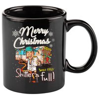 Shitters Full Funny Camper RV Camping TShirt 11oz C Handle Ceramic Mug
