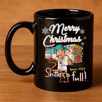 Shitters Full Funny Camper RV Camping TShirt 11oz C Handle Ceramic Mug