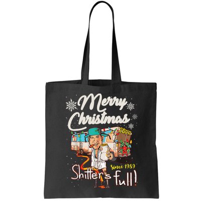 Shitters Full Funny Camper RV Camping TShirt Bag