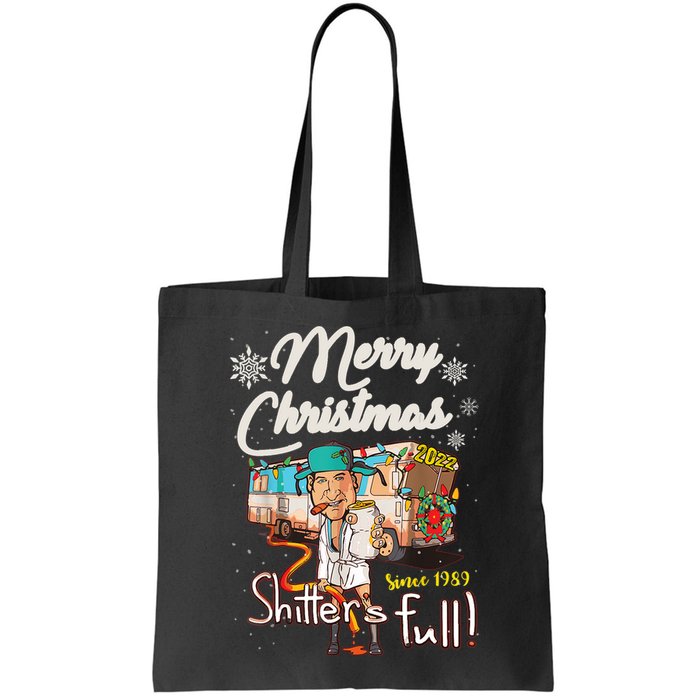 Shitters Full Funny Camper RV Camping TShirt Bag