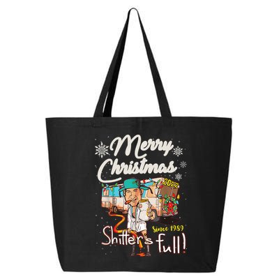 Shitters Full Funny Camper RV Camping TShirt 25L Jumbo Tote