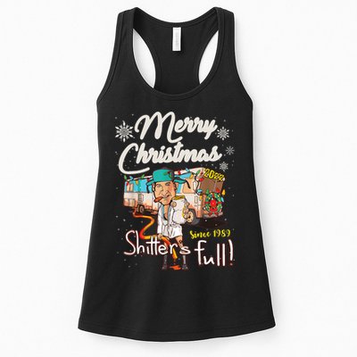 Shitters Full Funny Camper RV Camping TShirt Womens Tank Top