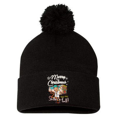 Shitters Full Funny Camper RV Camping TShirt Pom Pom 12in Knit Beanie