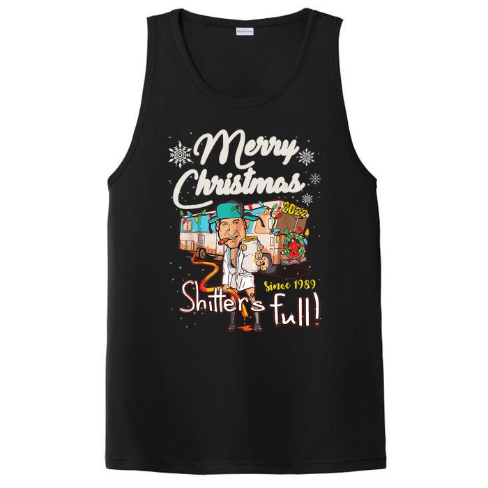 Shitters Full Funny Camper RV Camping TShirt PosiCharge Competitor Tank