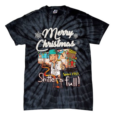 Shitters Full Funny Camper RV Camping TShirt Tie-Dye T-Shirt