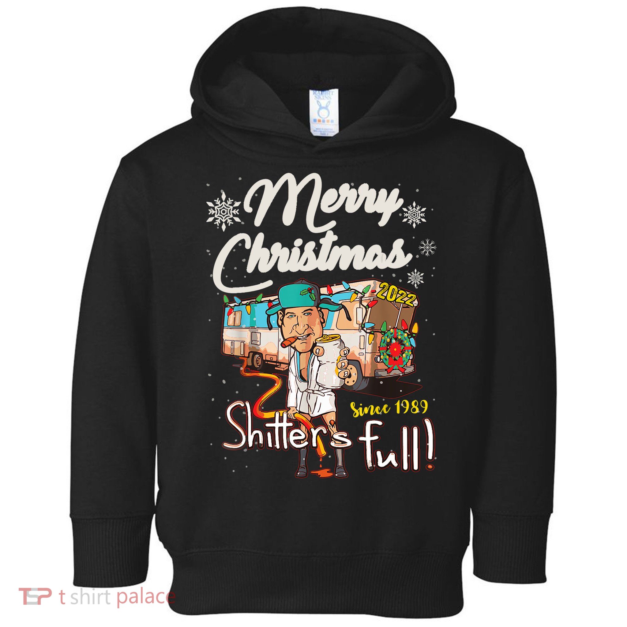Shitters Full Funny Camper RV Camping TShirt Toddler Hoodie