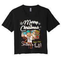 Shitters Full Funny Camper RV Camping TShirt Crop Top