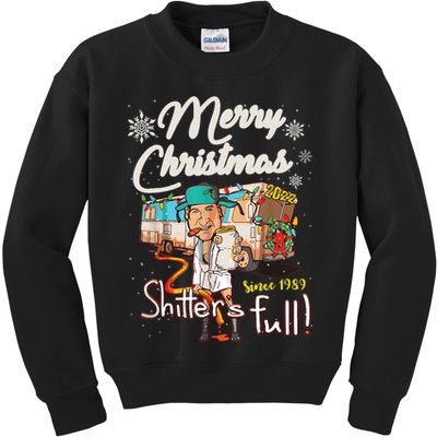 Shitters Full Funny Camper RV Camping TShirt Kids Sweatshirt